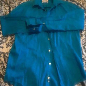 CK Calvin Klein Royal Blue Men's button up